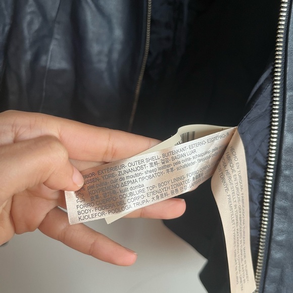 Massimo Dutti 100% Leather Zip-up Jacket - Picture 6 of 13